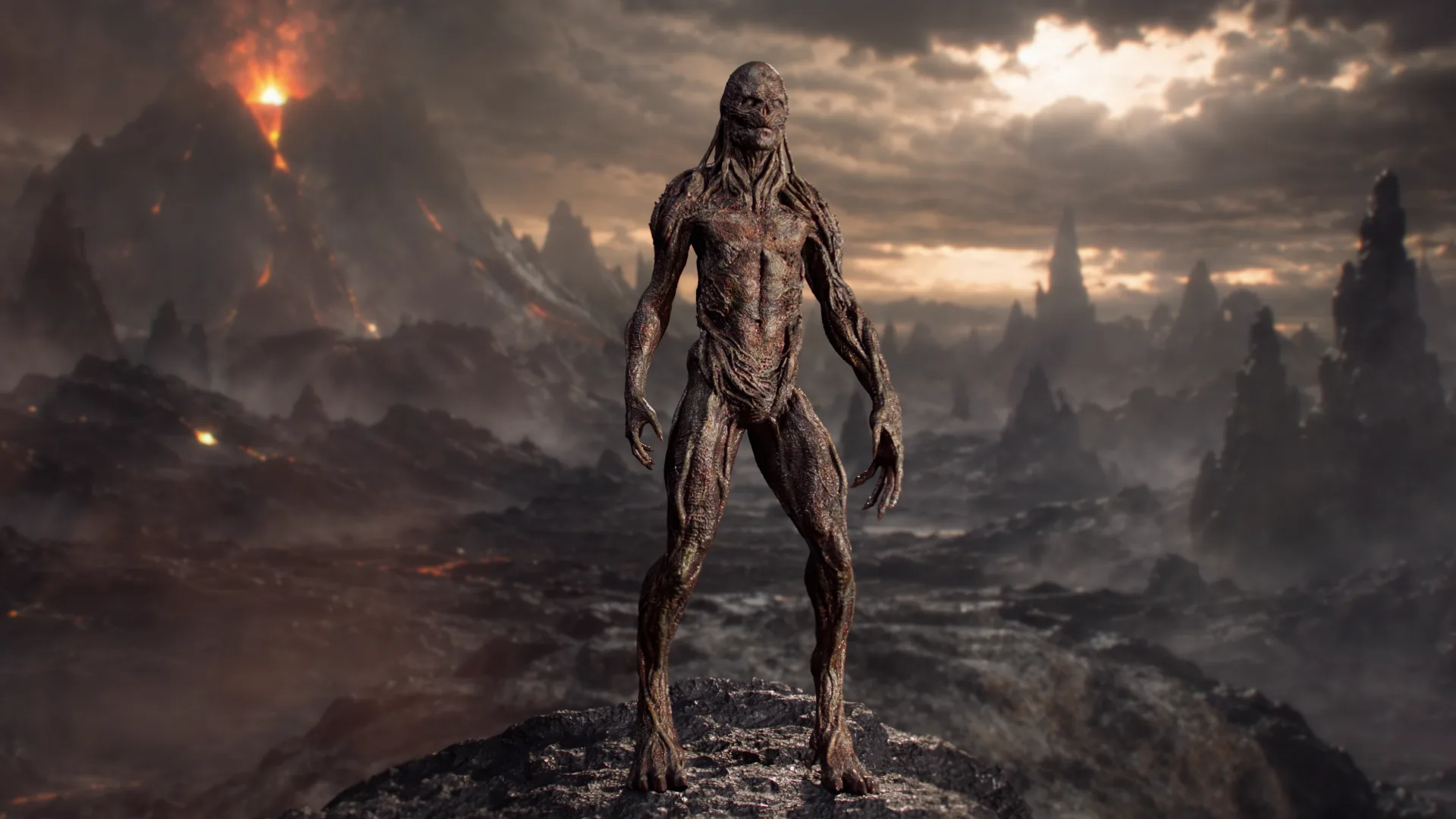 Vecna — creature sculpt and lookdev render